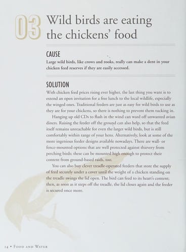 The chicken keeper's problem solver