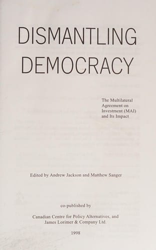 Dismantling democracy