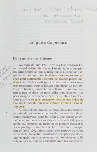 Cabaret neiges noires