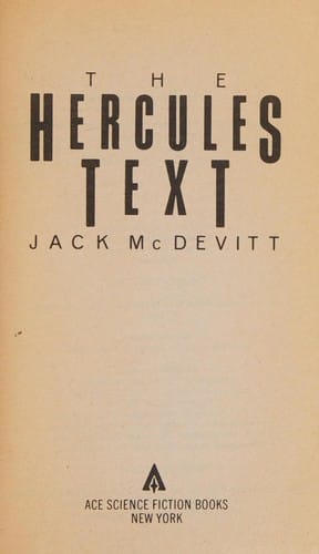 The Hercules Text (Ace Special, No 7)