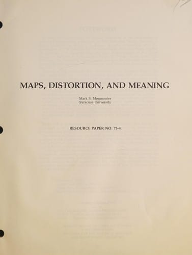 Maps, distortion, and meaning