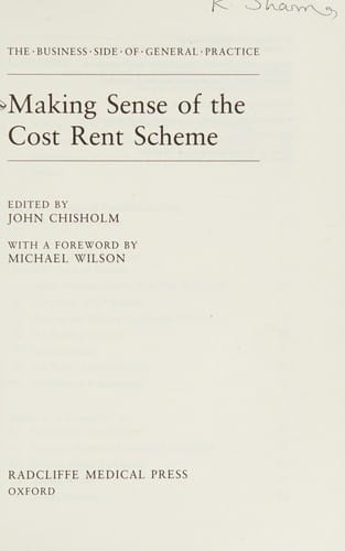 Making sense of the cost rent scheme