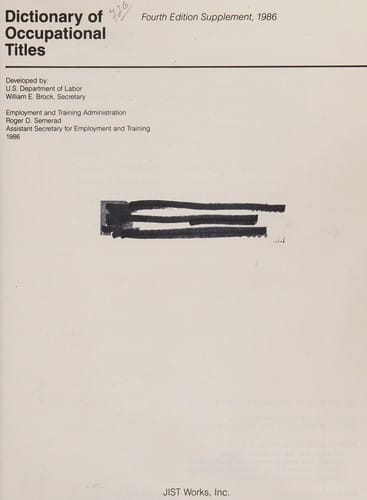Dictionary of occupational titles