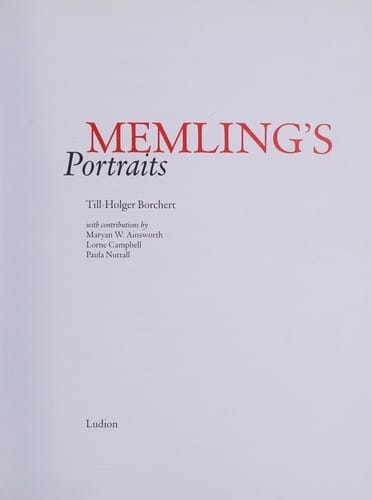 Memling and the art of portraiture