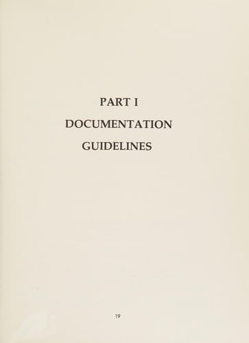 Data processing documentation