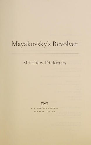 Mayakovsky's revolver