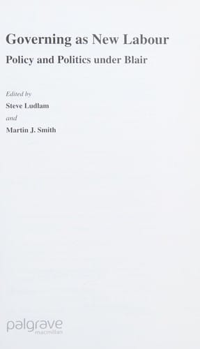 Governing as New Labour