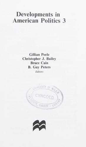 Developments in American politics 3
