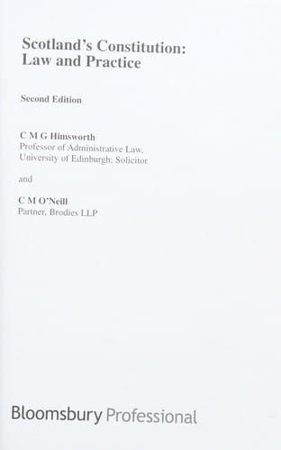 Scotland's constitution