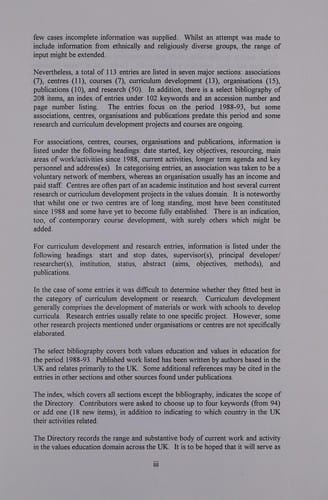 Values education in the U.K