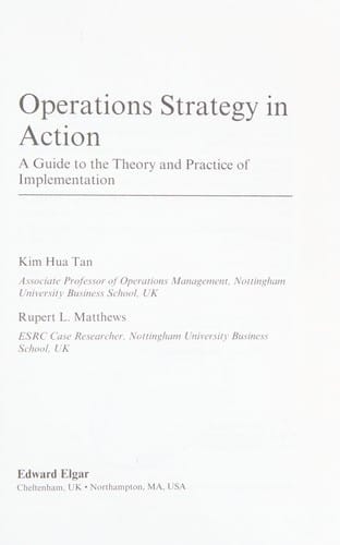 Operations strategy in action