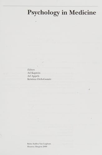 Psychology in medicine