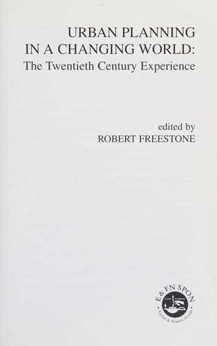 Urban planning in a changing world