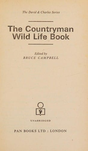 "The Countryman" wild life book
