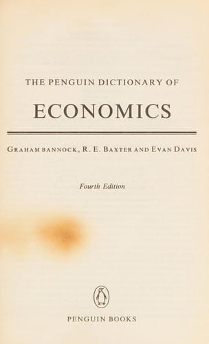 The Penguin dictionary of economics