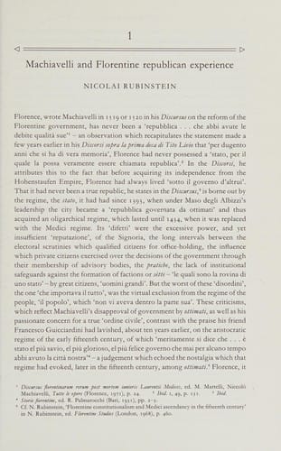 Machiavelli and Republicanism (Ideas in Context)