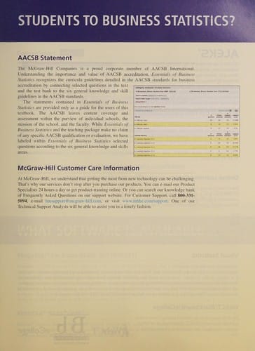 Essentials of business statistics