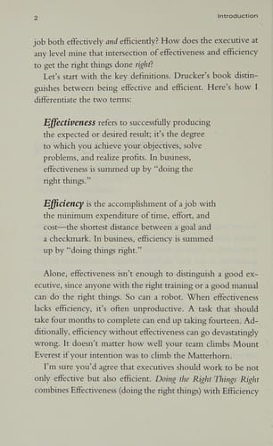 Doing the right things right