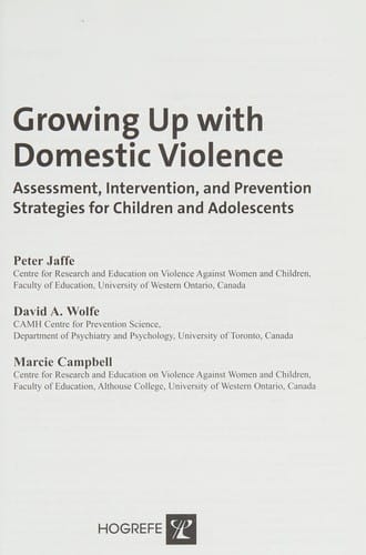 Growing up with domestic violence