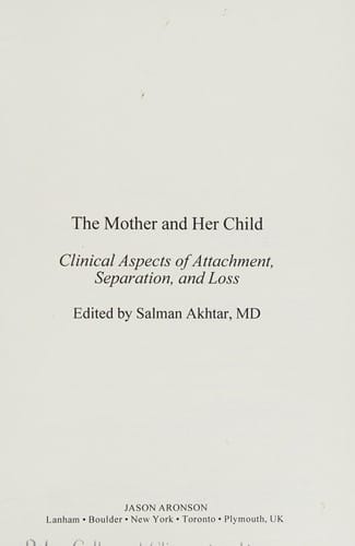 The mother and her child