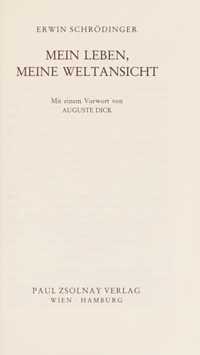 Mein Leben, meine Weltansicht