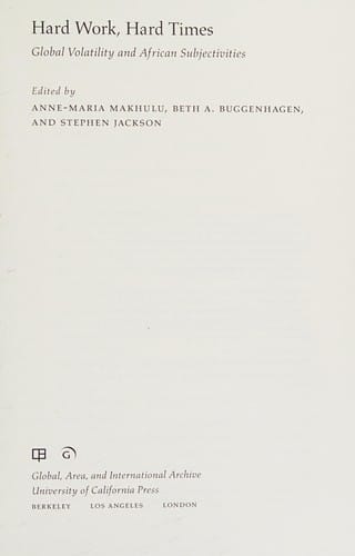 Hard work, hard times