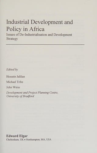 Industrial development and policy in Africa