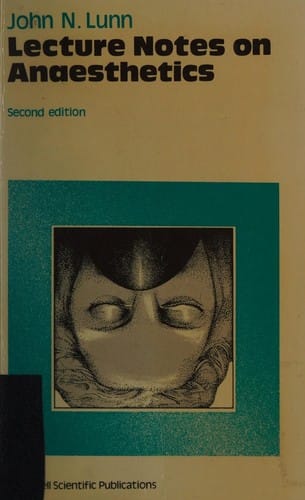 Lecture notes on anaesthetics