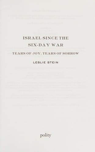 Israel since the Six-day War