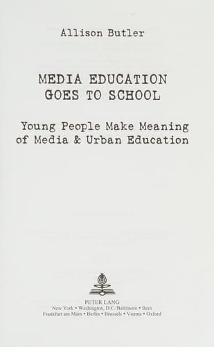 Media education goes to school