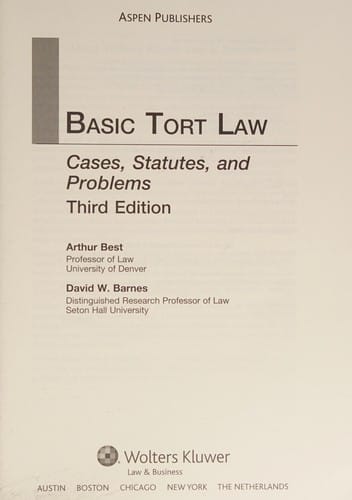 Basic tort law