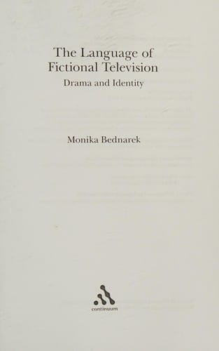 The language of fictional television