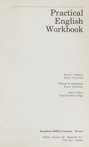 Practical English Workbook
