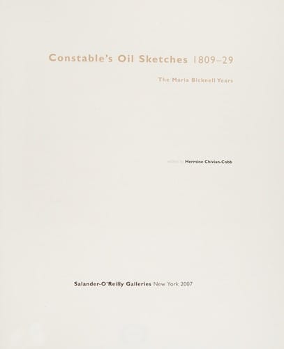 Constable's oil sketches, 1809-29