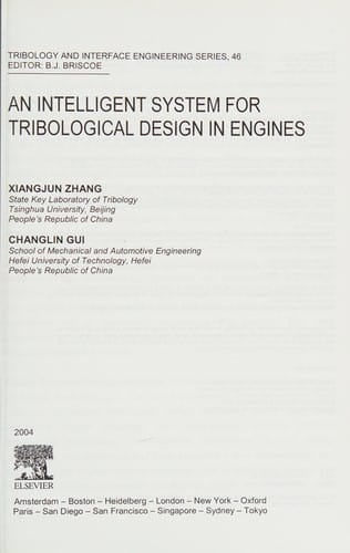An intelligent system for tribological design in engines