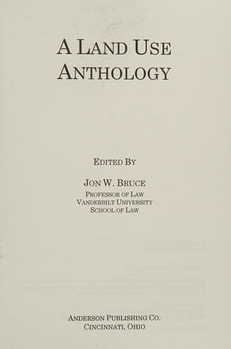 A Land use anthology