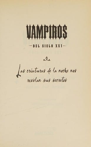 Vampiros del siglo XXI