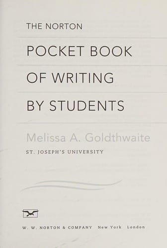 The Norton pocket book of writing by students
