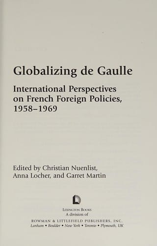 Globalizing de Gaulle