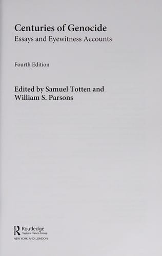 Centuries of genocide