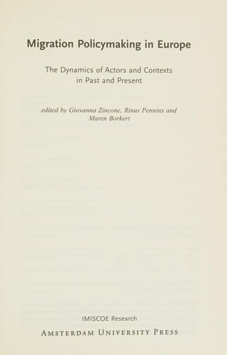 Migration policymaking in Europe