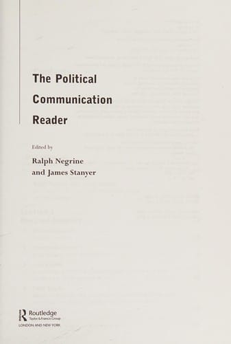 The political communication reader