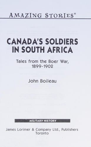 Canada's soldiers in South Africa