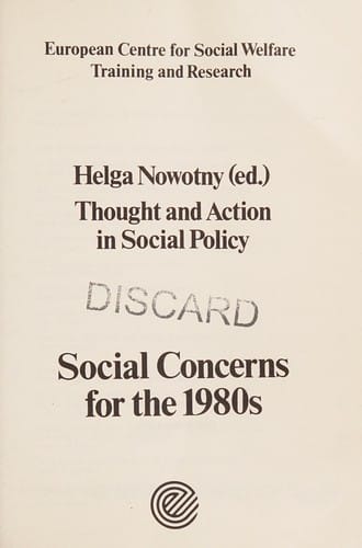 Social concerns for the 1980s