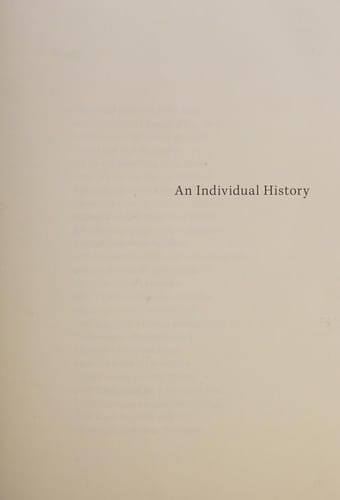 An individual history