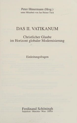 Das II. Vatikanum