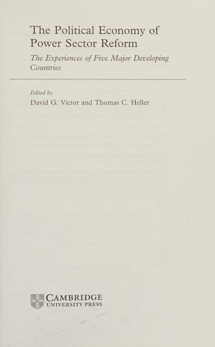 The political economy of power sector reform