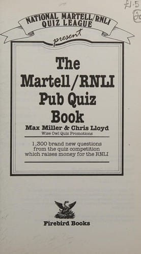 The Martell/RNLI pub quiz book