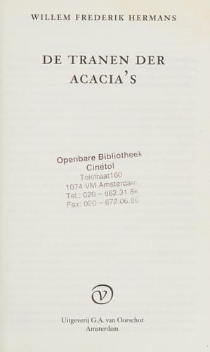 De tranen der acacia's