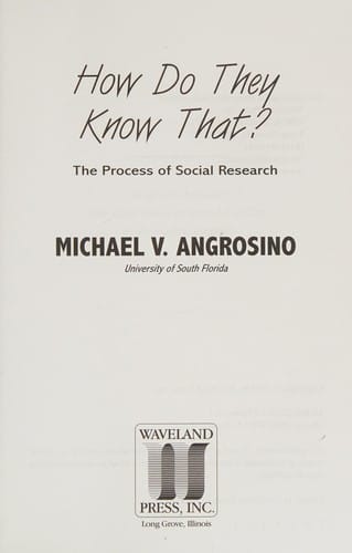 How do they know that?